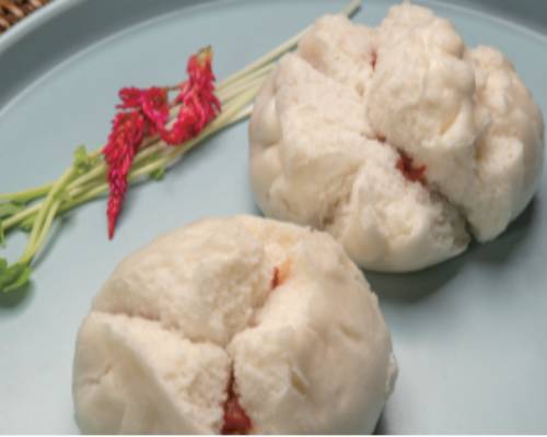 117. Steamed BBQ Pork Buns 叉燒包 (2pcs)